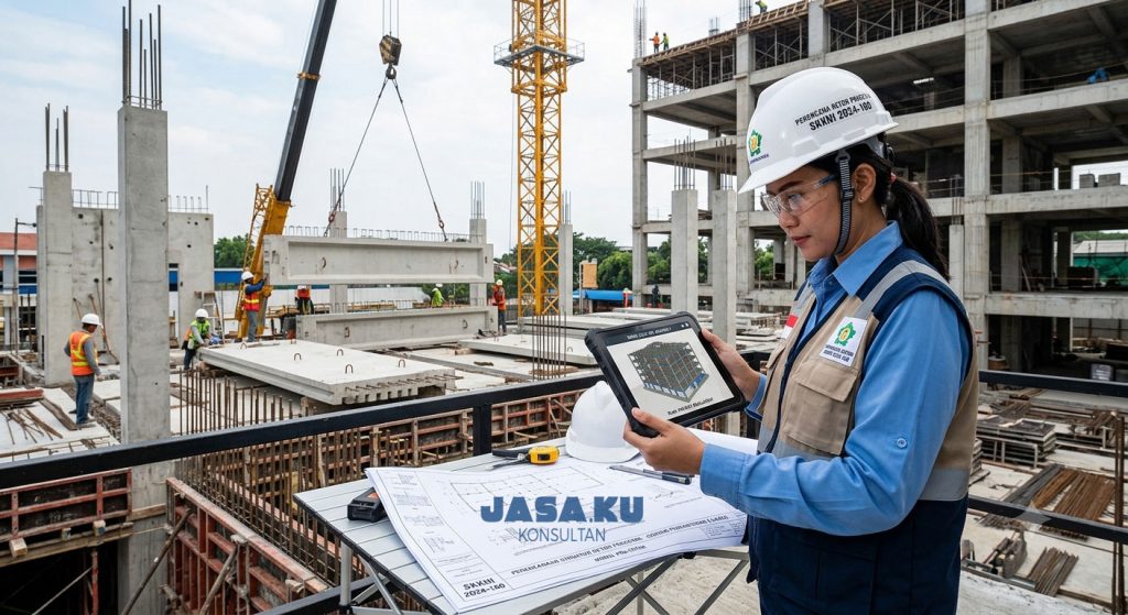 Ahli Muda Perencana Beton Pracetak untuk Struktur Bangunan Gedung Jenjang 7